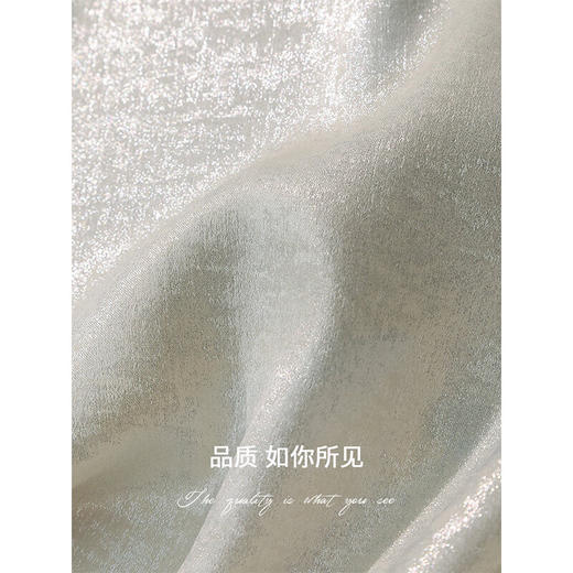 COCOBELLA重工烫银细闪U领吊带背心女新中式老钱风上衣VT0009 商品图4