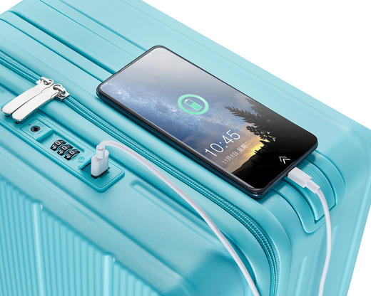 自然醒中置宽拉杆行李箱女新款小型轻便旅行皮箱20寸登机密码箱子男SY 商品图12