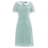 未风绿色蕾丝连衣裙女夏2024夏季新款娃娃领气质优雅减龄短袖裙子 商品缩略图4