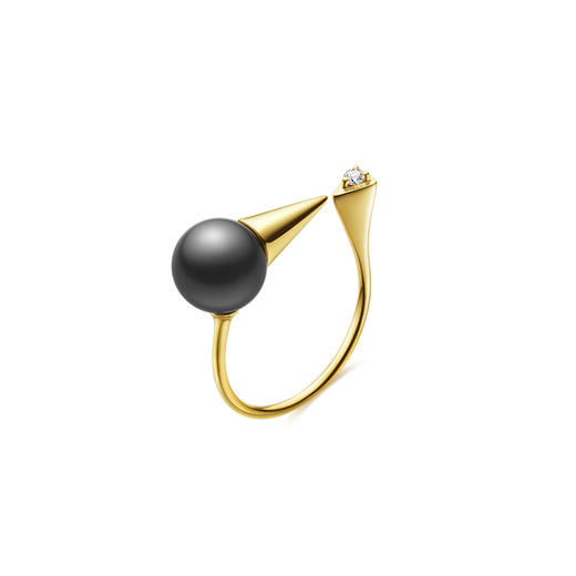 「莹」系列摩登大溪地珍珠戒指 商品图4