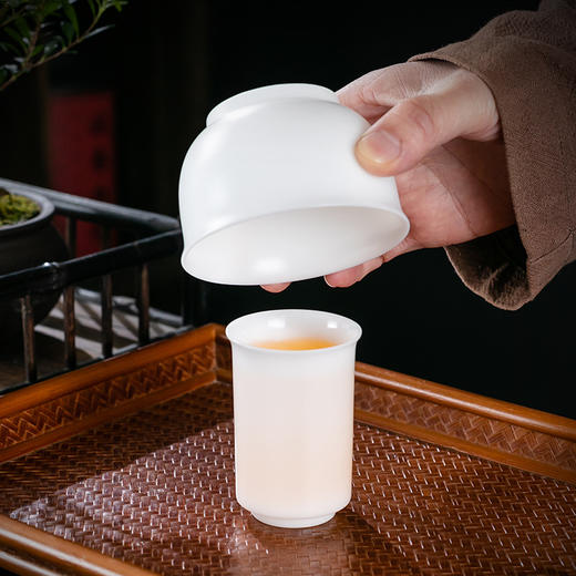 【经典】原矿玉泥冰种玉瓷杯 釉色洁白 瓷中珍品 商品图3