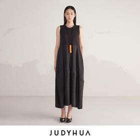 JUDYHUA 立体几何无袖连衣裙