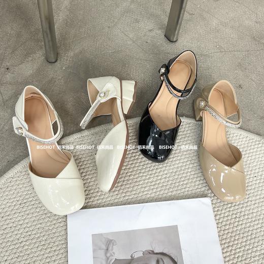 新品漆皮圆头百搭休闲女鞋829B42521（W） 商品图1