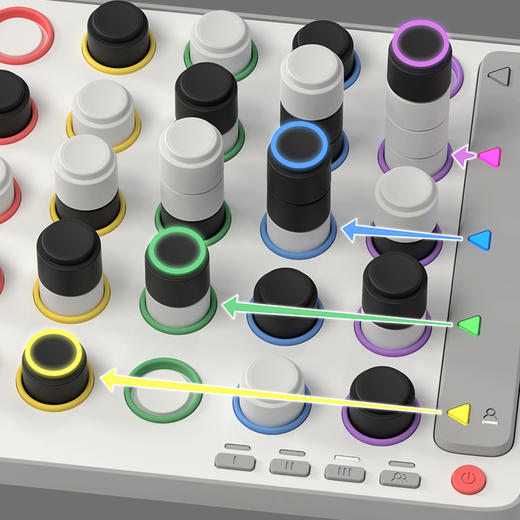 【开学季】Giiker计客智能四子棋（彩虹版）立体空间的思维对决桌游 商品图3