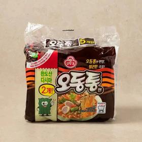 수출용【5멀티】오뚜기오동통면얼큰한맛120g*5