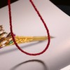 甄珠贝 ​进口彩宝素链 高叶、倪妮同款 祖母绿/红宝石 通透明艳，氧气感满满 18k金扣（注：固定项链的压扣不是18k，如需定制18k，加180元，请私） 商品缩略图5