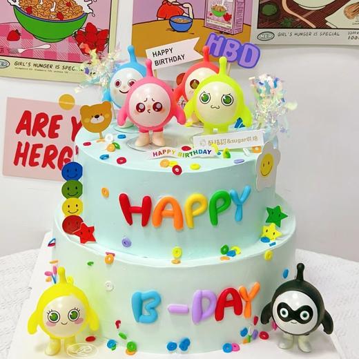 【蛋仔派对双层创意蛋糕多选1】 商品图0