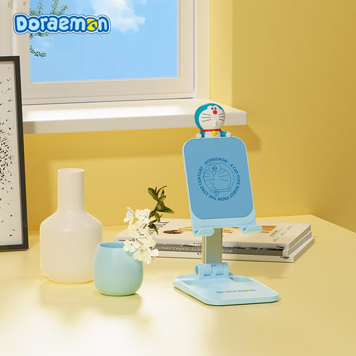 洛克 ROCK 哆啦A梦 桌面折叠手机支架 蓝色（有公仔） 商品图8