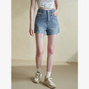 复古甜酷辣妹风牛仔裤女夏季廓形破洞毛边A字短裤V2341690 商品缩略图2