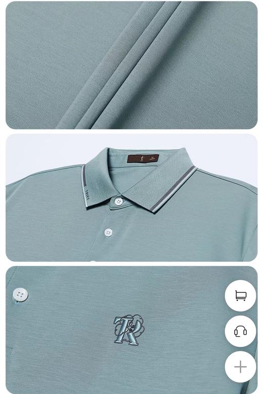 才子男装2024新夏款胸标休闲短袖 商品图1