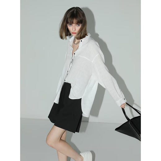 【秒杀】COCOBELLA松弛感穿搭百慕大短裤女夏宽松休闲轻薄短裤SO0001 商品图3