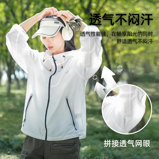 UPF50+户外防晒衣24年夏运动透气防紫外线防晒服皮肤衣 商品图3