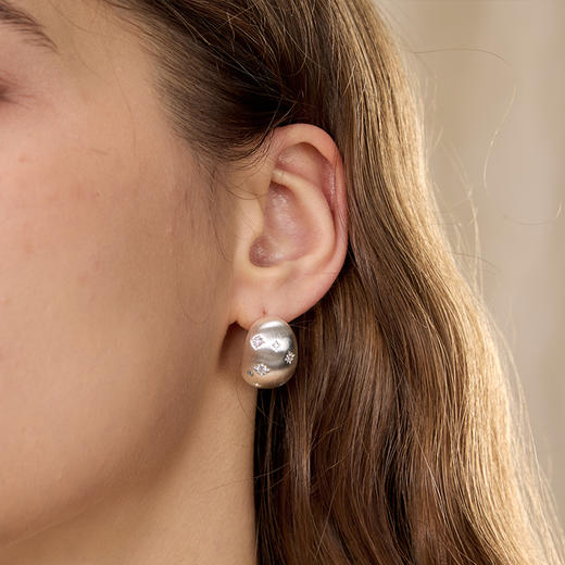 ARSIS｜星夜系列 丝光星云耳钉 商品图4