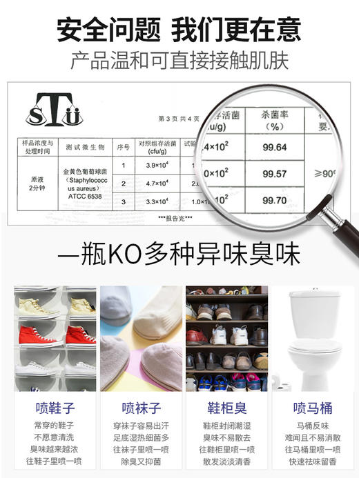【买一送一！鞋子除味喷雾！温和不刺鼻！】除臭喷雾剂鞋袜去臭味球鞋防臭鞋柜除异味除菌去脚臭shen器！-CCPW01 商品图2