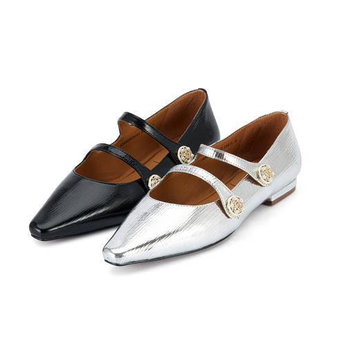 westory2024年春季新款低平跟尖头细带玛丽珍优雅气质女鞋S24AE56791 商品图0