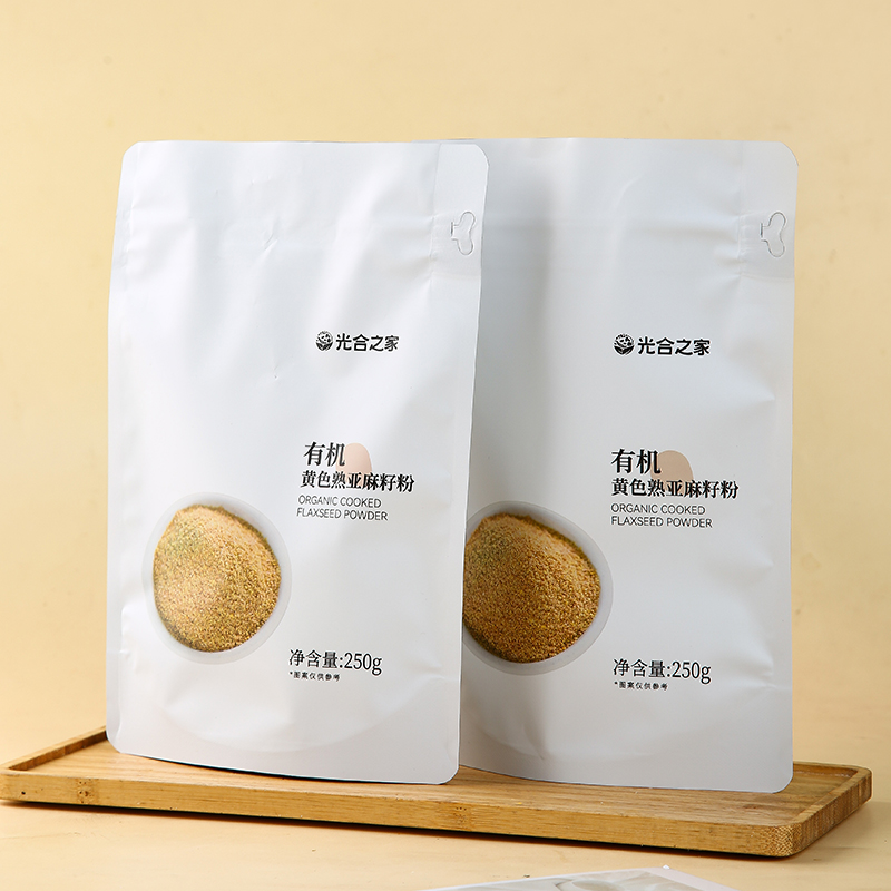 有机黄色熟亚麻籽粉 即食代餐 250g/袋装【京东快递送货上门】