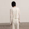 322工房新意短毛绒女士圈圈纱羊毛破洞开衫秋冬镂空长袖上衣B124 商品缩略图4
