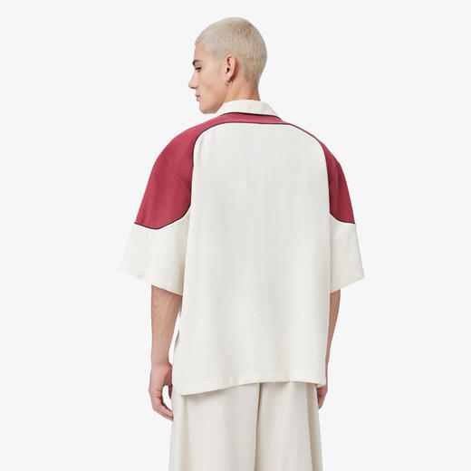 GCDS 男士字母徽标印花短袖衬衫 白色 A1CM2401TA915 商品图2