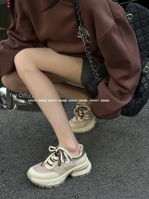 新品女士双层吸膜底百搭时尚老爹鞋643B42562（W） 商品图6