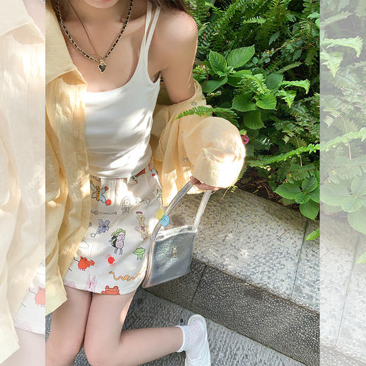 <曾小咸推荐>3.28现货秒杀 ！微信超特价！卡通印花短裙 日常169.99 立减90 秒杀79.99！！ 商品图3