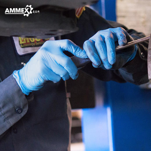 【进口 经济型】一次性蓝色丁腈手套（无粉 微麻面）APFGWC 商品图3