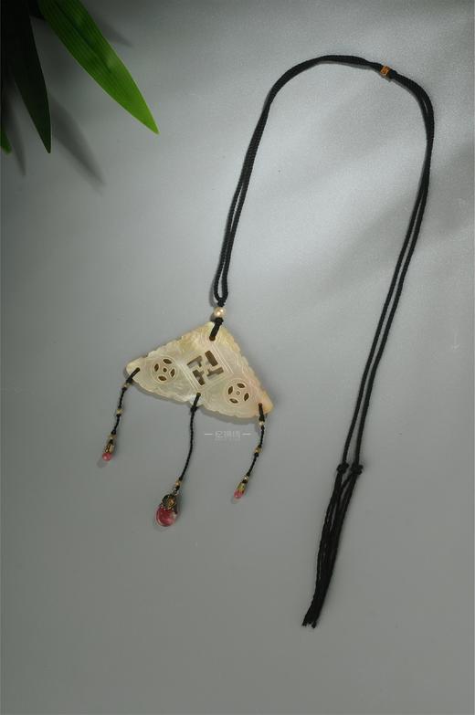 清代·老螺钿万字双钱纹吊坠 商品图0