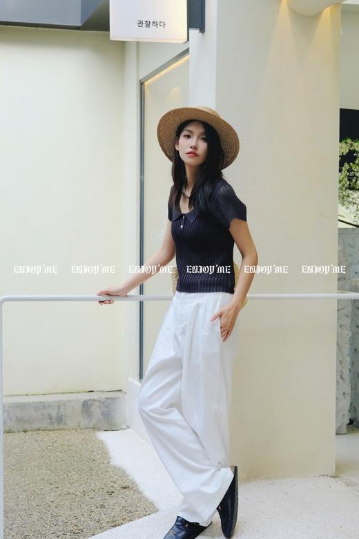 【门店同款】ENJOY夏季高级感轻薄休闲裤 158043801 商品图0