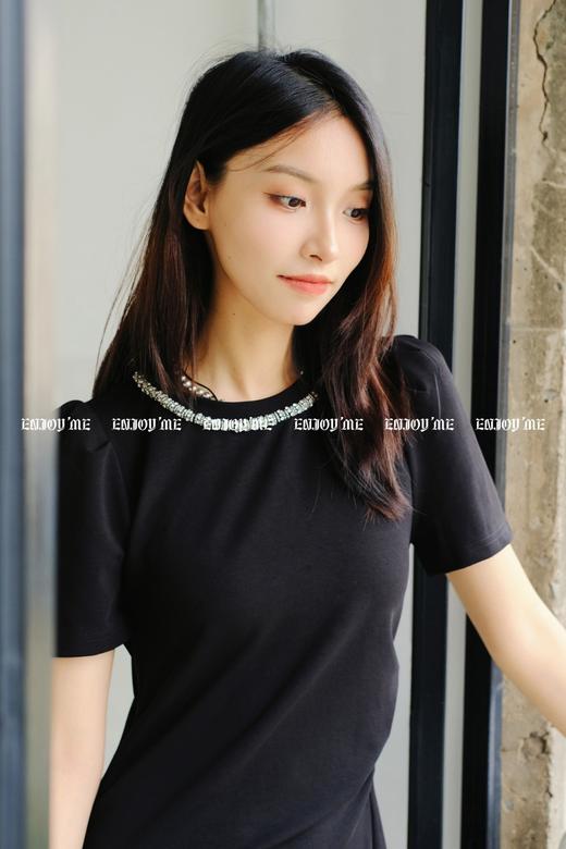【门店同款】ENJOY夏季领钉珠褶皱裙 158044361 商品图7