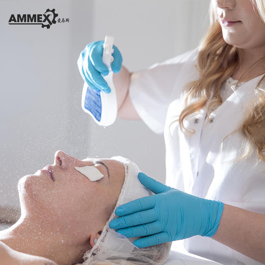 【进口 经济型】一次性蓝色丁腈手套（无粉 微麻面）APFGWC 商品图5