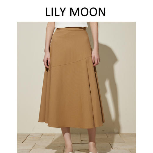 LILY MOON意式简约风A字通勤伞裙 商品图2