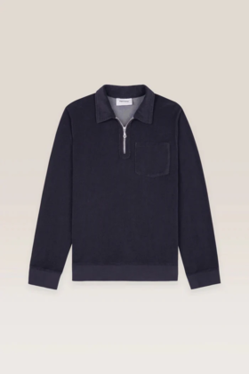 Harmony Paris - Taylor Sweat-Shirts - Navy - 男装 - POLO衫 - 深蓝色