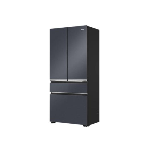 海尔 冰箱 BCD-517WGHFD2BGTU1 517升 变频 风冷 嵌入式 一级能效 法式多门  底部前置散热 钢化玻璃面板 灰色系 星光流影颜色 商品图2