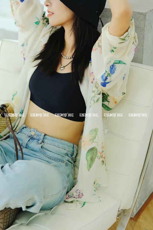 【门店同款】ENJOY夏季蝴蝶结皮牌冰柔直筒裤 157944624 商品图8