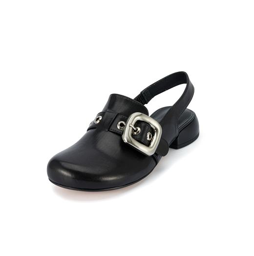 westory2024春季新款低平跟舒适百搭穆嘞拖皮鞋通勤圆头单鞋S24AH56991 商品图2