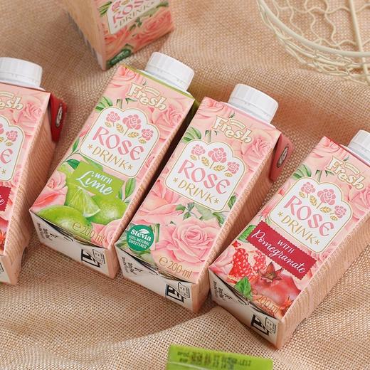 鲜芬柠檬玫瑰/石榴玫瑰/玫瑰饮料植物饮料200ml 口感甘甜玫瑰味浓郁 商品图1