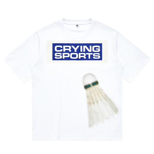 CryingCenter 近视羽毛球 休闲宽松创意白tee 哭喊中心 商品图4