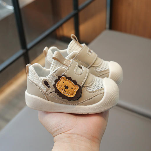 【夏日清凉，单网透气~】软面软底婴儿鞋 网面透气儿童学步鞋 男宝宝机能鞋 女童单魔术贴凉鞋-QQ 商品图5