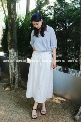 【门店同款】ENJOY夏季镂空抽褶设计款衬衣 157944149