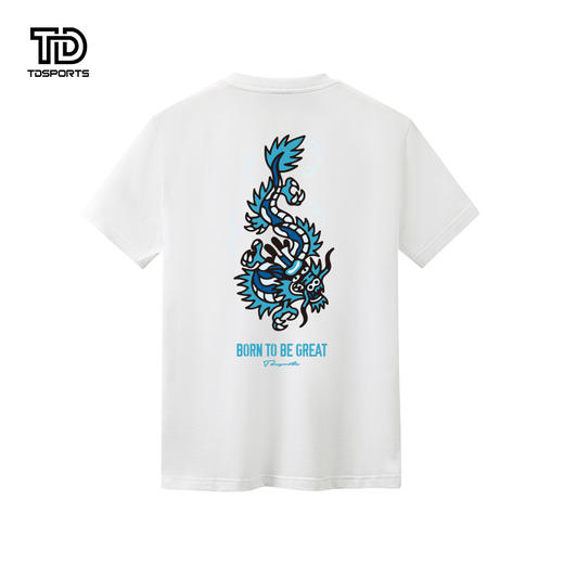 tdsports唐代运动潮牌国潮风龙龙年龙图案休闲圆领短袖上衣T恤 商品图3