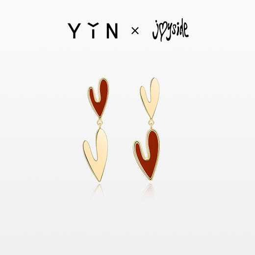 「燥热的心」不对称耳钉-红玉髓 商品图0