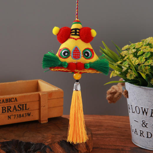 两个装！【端午节五彩挂绳香包香囊】儿童饰品挂件 老虎头粽子香包 艾叶香囊礼品 商品图6