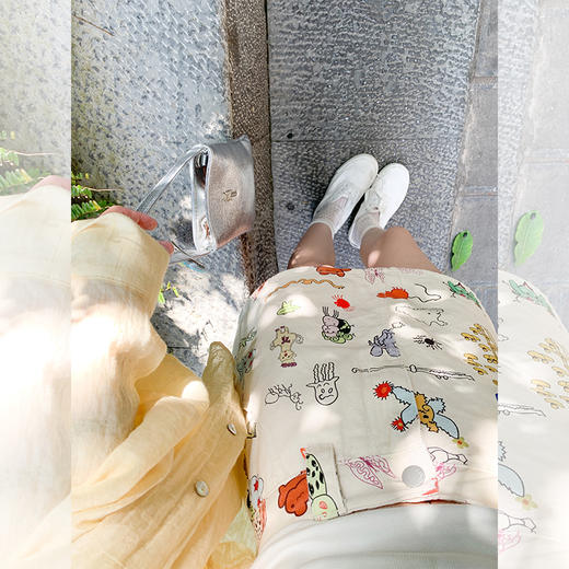 <曾小咸推荐>3.28现货秒杀 ！微信超特价！卡通印花短裙 日常169.99 立减90 秒杀79.99！！ 商品图1