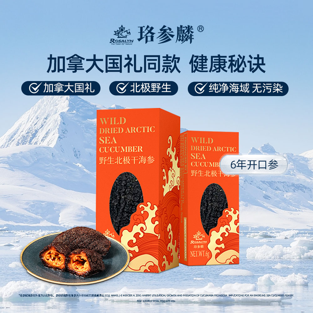 ROSALYN 珞参麟 6年北极野生开口参6g 儿童  尝鲜装