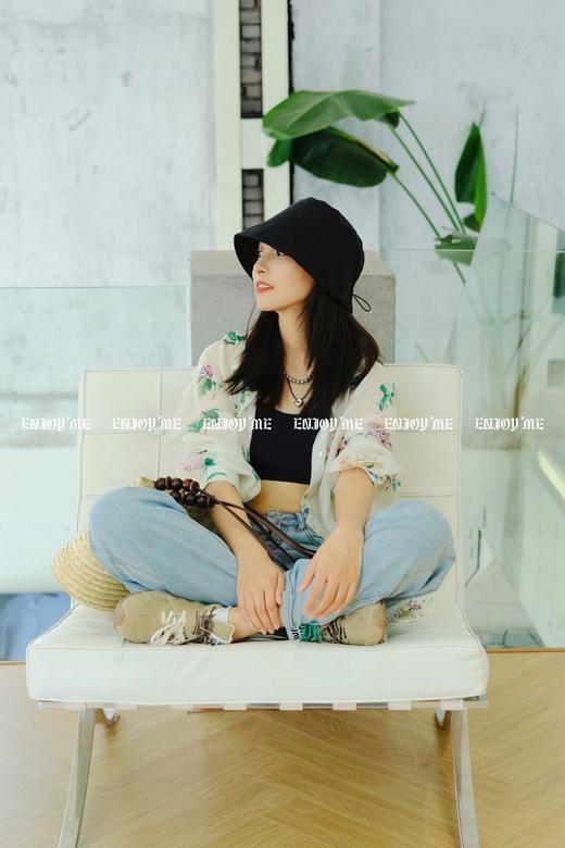 【门店同款】ENJOY夏季蝴蝶结皮牌冰柔直筒裤 157944624 商品图5