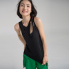 【棉氨面料】轻盈柔软 透气排汗 不对称镂空罩衫 不带胸垫运动背心 商品缩略图2