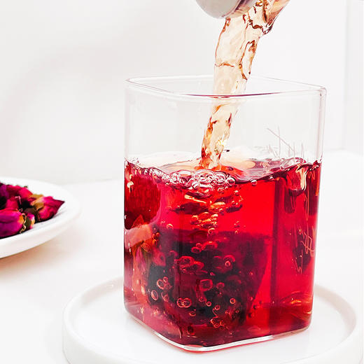 【宜昌助农馆】旭旦苹果玫瑰荷叶茶 重瓣玫瑰桑葚决明子袋泡茶女生夏日冲泡养生茶75g 商品图3