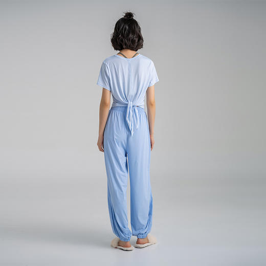 凉感爽滑面料 UPF50+防晒宽松束脚裤 垂感飘逸 遮肉显瘦长裤 商品图7