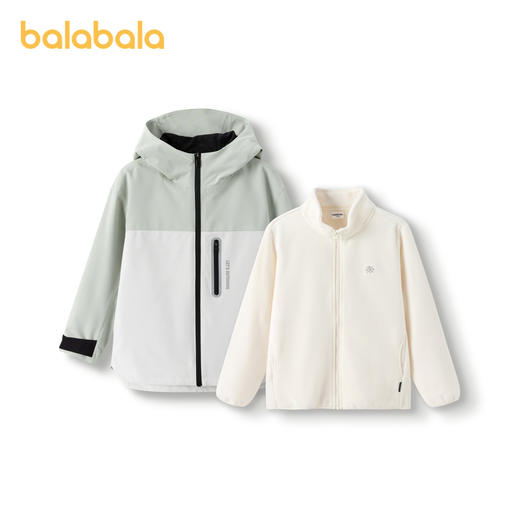 巴拉巴拉冲锋衣童装儿童外套年新款春秋装男童女童防风三合一 商品图4