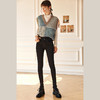 OLrain法式黑色牛仔裤女夏季2022新款高腰修身显瘦气质弹力小脚裤 商品缩略图3