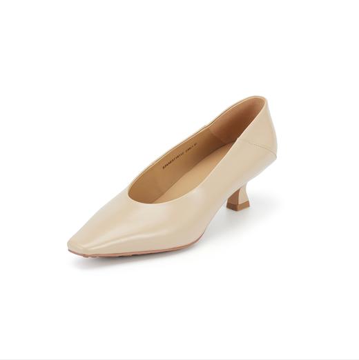 westory2024年春季新款小低跟小方头包脚舒适苏优雅气质女鞋S24AE57191 商品图6